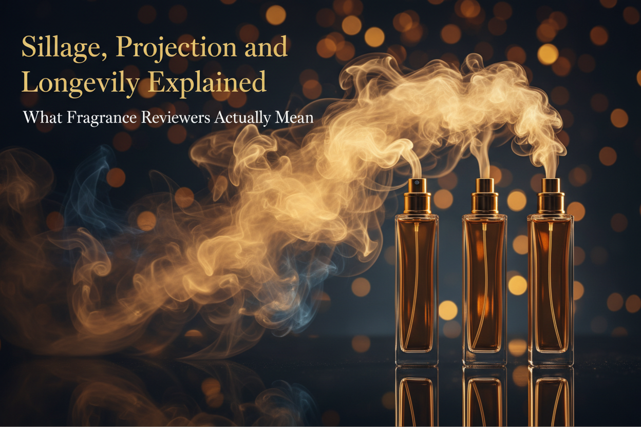 Sillage, Projection and Longevity Explained: What Fragrance Reviewers Actually Mean